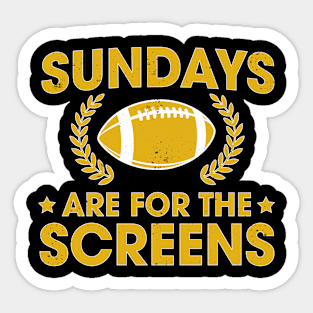 Funny Sundays are for the Screens Fantasy Football Sticker